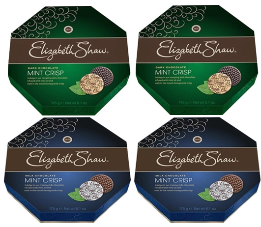Elizabeth Shaw Milk Mint Wrapped Crisp Chocolates - 4 x  Pack's of 26 {104's} - UK BUSINESS SUPPLIES