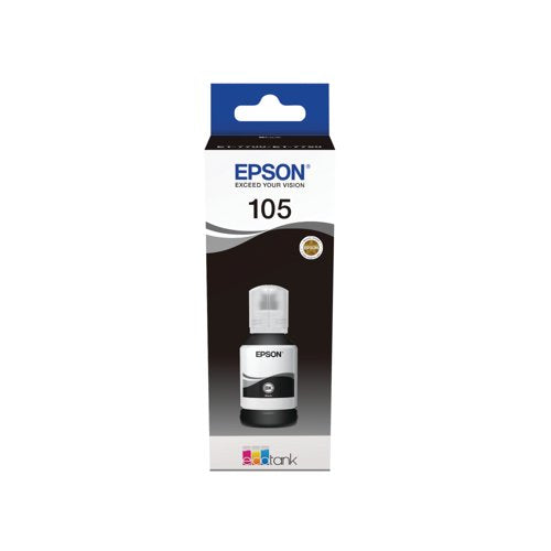 Epson 105 EcoTank Ink Bottle Pigment Black C13T00Q140