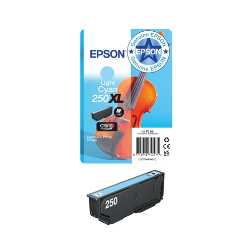 Epson 250XL Violin Claria Photo HD Ink Cart HY Magenta C13T16P34010