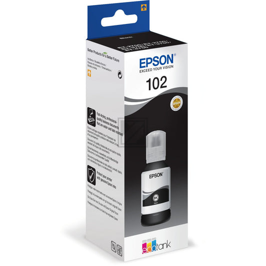 Epson 102 Ink Bottle EcoTank Pigment Black C13T03R140