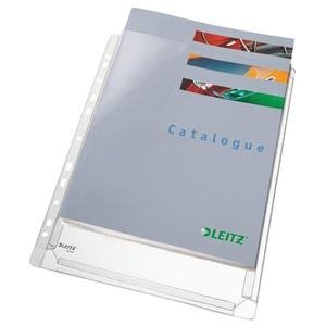Leitz Reinforced Expanding Pockets A4 Clear (Pack of 5) 47188