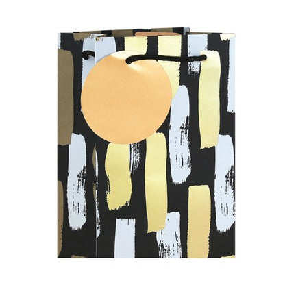 Mono Paint Strokes Bottle Bag Black Pack of 12 37013-4C