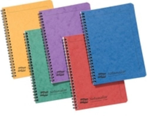 Clairefontaine Notemaker Book Sidebound Ruled 80gsm 120 Pages A5 Assorted (Pack 10)