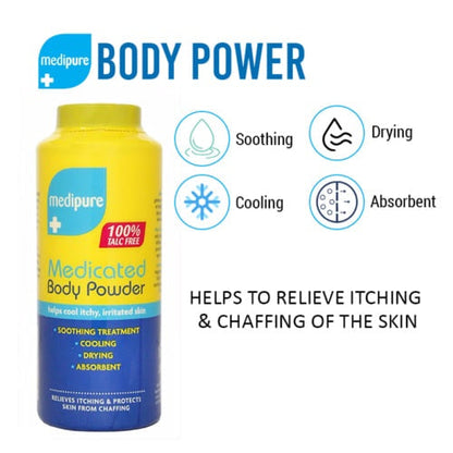 Medipure Medicated Talc Free Body Powder 200g