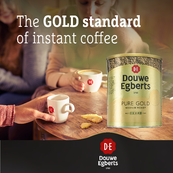 Douwe Egberts Pure Gold Instant Coffee 750g Tin