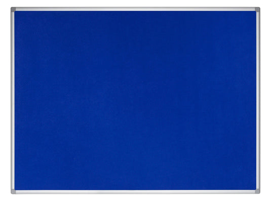 Bi-Office Earth-It Blue Felt Noticeboard Aluminium Frame 900x600mm - FA0343790