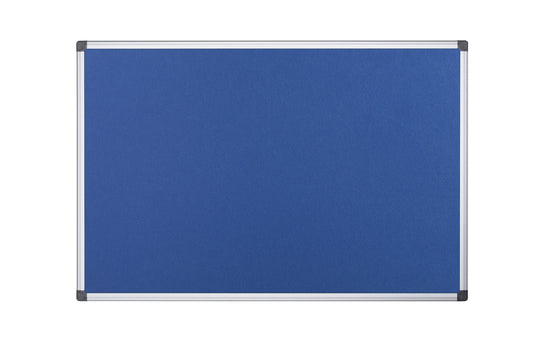 Bi-Office Maya Blue Felt Noticeboard Aluminium Frame 1200x900mm - FA0543170