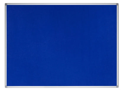 Bi-Office Earth-It Blue Felt Noticeboard Aluminium Frame 1200x900mm - FA0543790