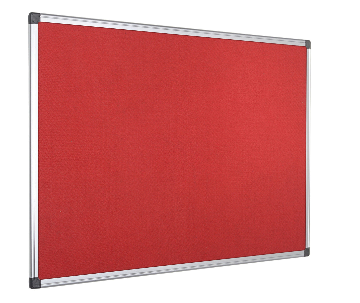 Bi-Office Maya Red Felt Noticeboard Aluminium Frame 1200x900mm - FA0546170