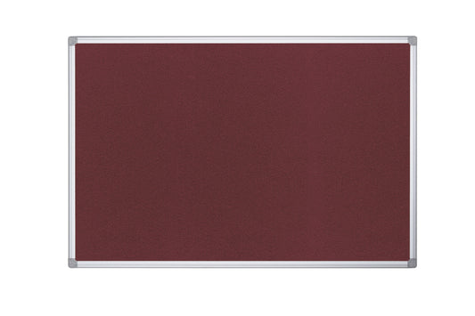 Bi-Office Maya Burgundy Felt Noticeboard Aluminium Frame 2400x1200mm - FA2133170