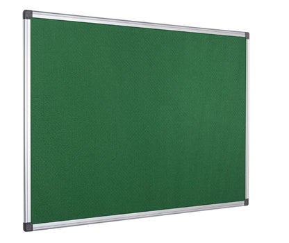 Bi-Office Maya Green Felt Noticeboard Aluminium Frame 2400x1200mm - FA2144170