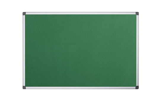 Bi-Office Maya Green Felt Noticeboard Aluminium Frame 1200x1200mm - FA3844170