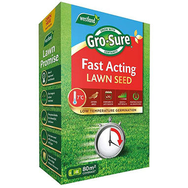 Westland Gro-Sure Fast Acting Grass Lawn Seed 80m2 2.4kg - UK BUSINESS SUPPLIES