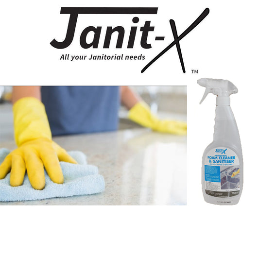 Janit-X Professional Foam Surface Cleaner & Anti-Bacterial Sanitiser 750ml