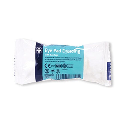 Reliance Medical Eye Pad Dressing With Bandage Pack of 10 HE1595097