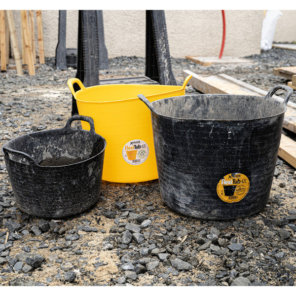 Xtrade Flexitub Black 56L |  100% recycled | 100kg+ weight carrying Capacity