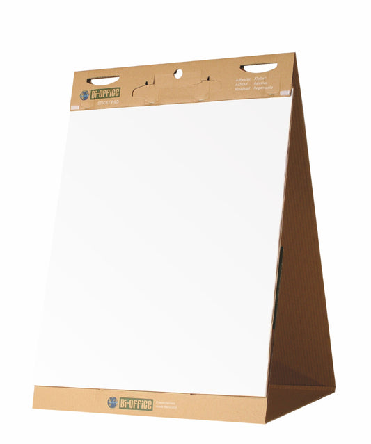 Bi-Office Earth-it Recycled Table Top Flipchart Pad Self Stick A1 20 Sheets (Pack 6) - FL1420403