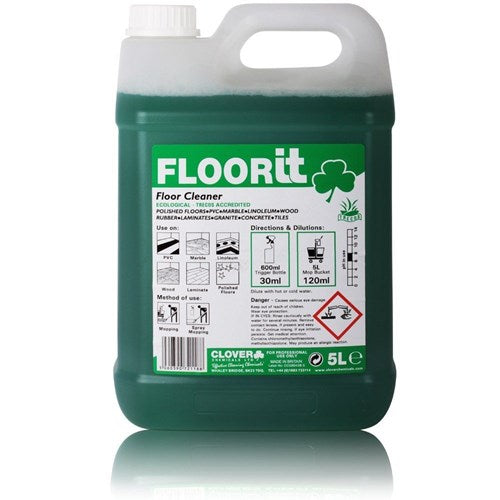 Janit-X Professional Quick Drying  Neutral Floor Cleaner Lemon Fragrance 5 Litre