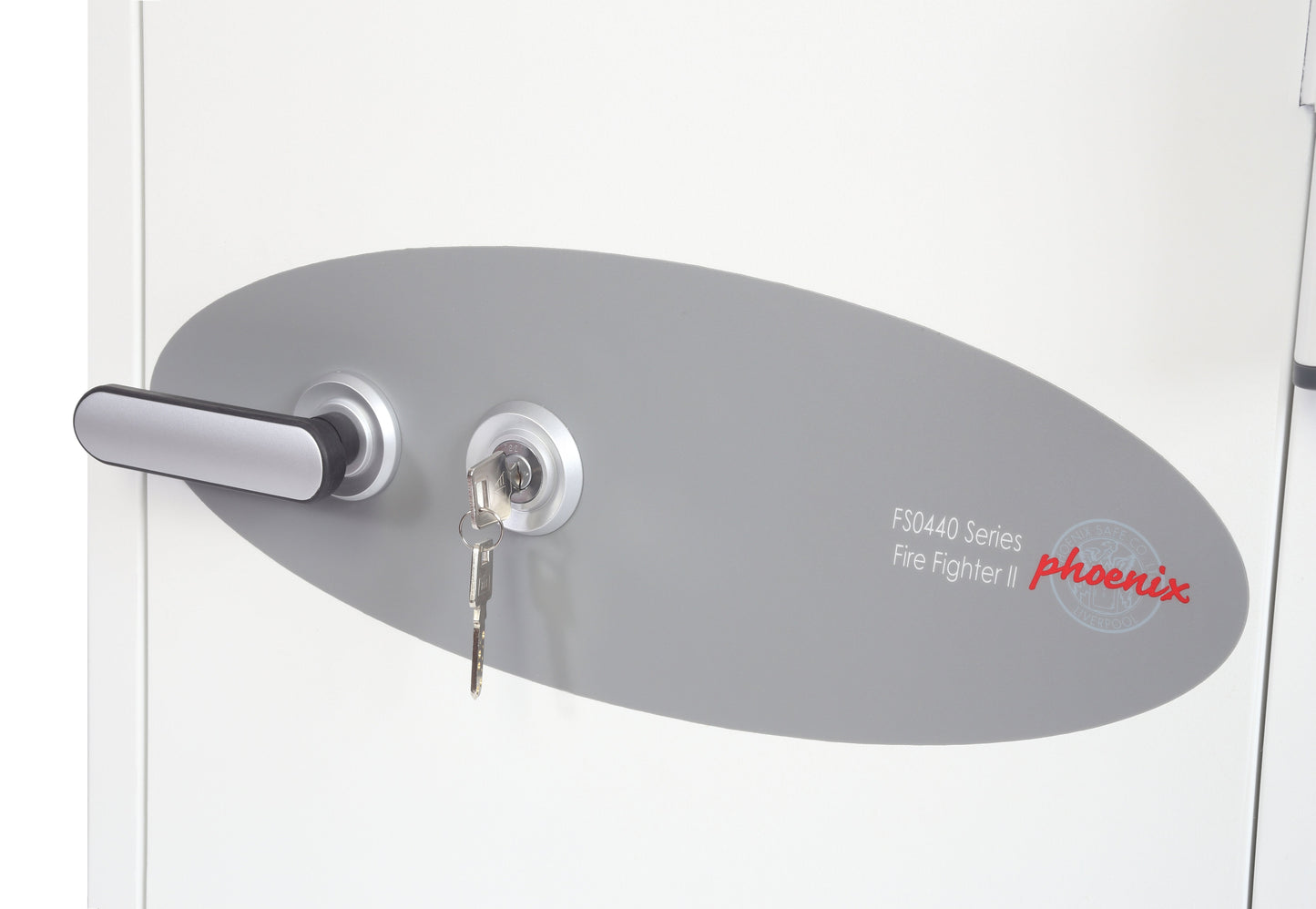 Phoenix Fire Fighter Size 1 Fire Safe Key Lock White FS0441K