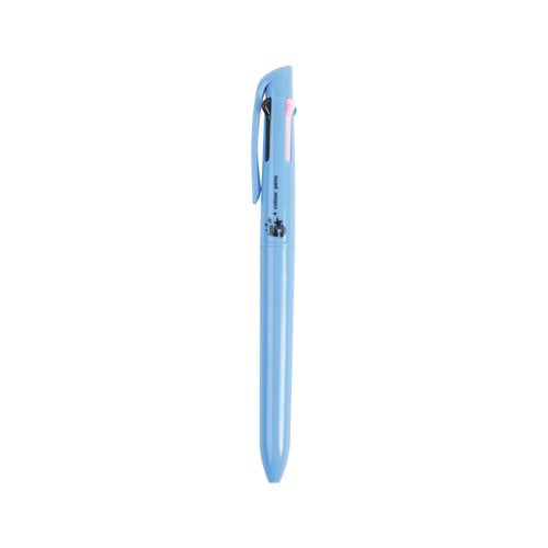 5 Star 4 Colour Peer Marking Ballpoint Pen Blue Barrel Black/Purple/Green/Pink (Pack of 12) FS667984