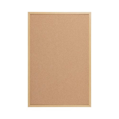 5 Star Cork Noticeboard Oak Effect Frame 900x600mm FS669041