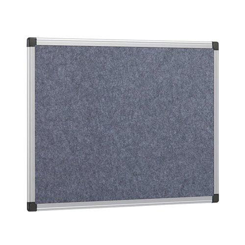 5 Star Fire Retardant Noticeboard 1200x900mm Grey FS669103