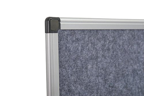 5 Star Fire Retardant Noticeboard 1200x900mm Grey FS669103