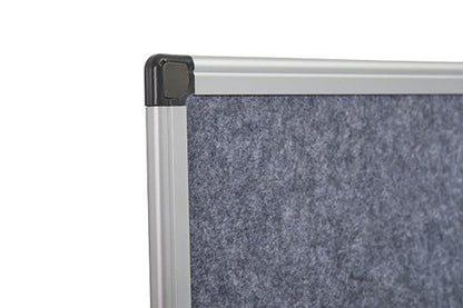 5 Star Fire Retardant Noticeboard 1200x900mm Grey FS669103