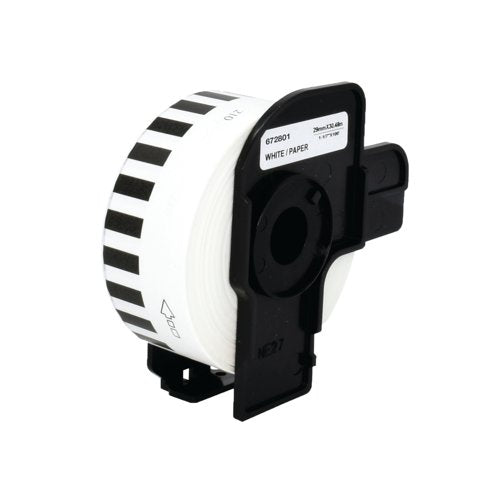 Five Star Non-OEM Replacement for Brother DK-22210 Black on White 29mm x 30.48m FS672801