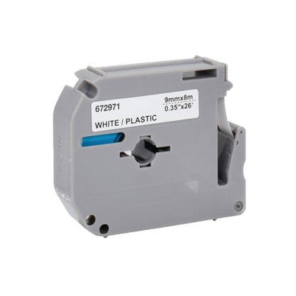 Five Star Non-OEM Replacement for Brother M-K221 Black on White 9mm x 8m FS672971