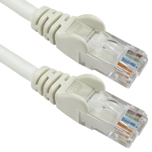 5 Star RJ45 Cable LSOH Moulded Network Cable Cat6 White 5m FS676357