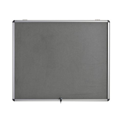 5 Star Glazed Fire Retardant Noticeboard 6x A4 Sheets Grey FS679346