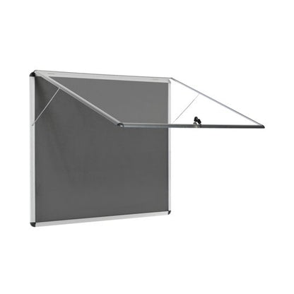 5 Star Glazed Fire Retardant Noticeboard 6x A4 Sheets Grey FS679346