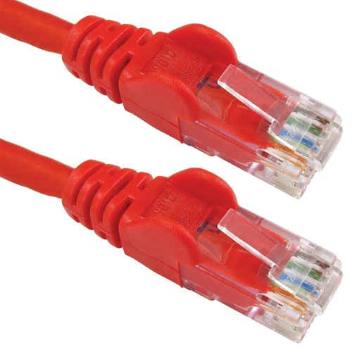 5 Star Cat6 LSOH Patch Cable Moulded 10m Red FS686933