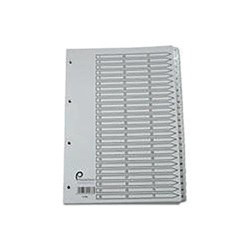 5 Star Office Index 1-75 Multipunched Mylar Tabs A4 White