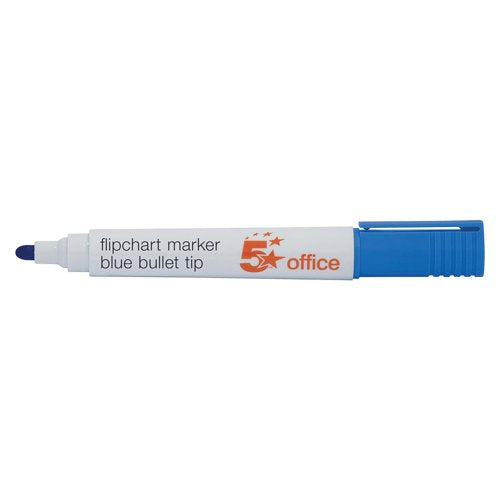 5 Star Flipchart Marker Bullet Tip Water-based 2mm Line Wallet Assorted (Pack of 4) 909922