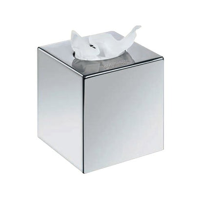 Devon Cube Tissue Box Holder Chrome (Pack of 6) 4458