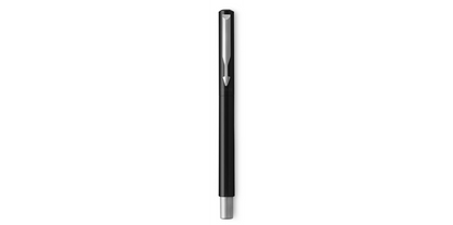 Parker Vector Fountain Pen Black/Stainless Steel Barrel Blue Ink - S0881041