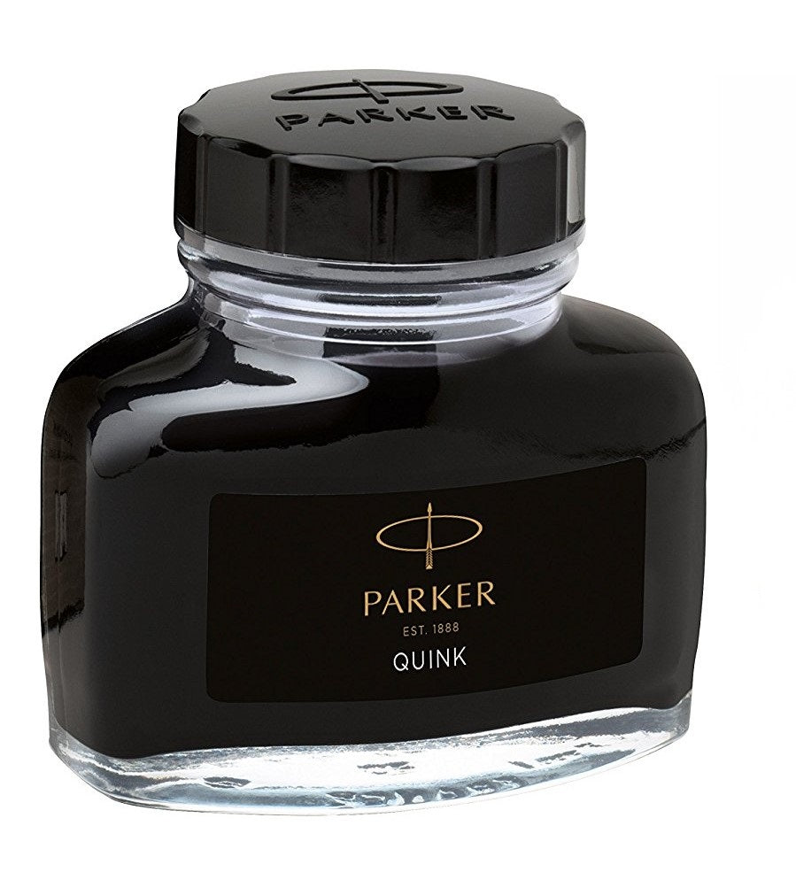 Parker Quink Bottled Refill Ink for Fountain Pens 57ml Black - 1950375