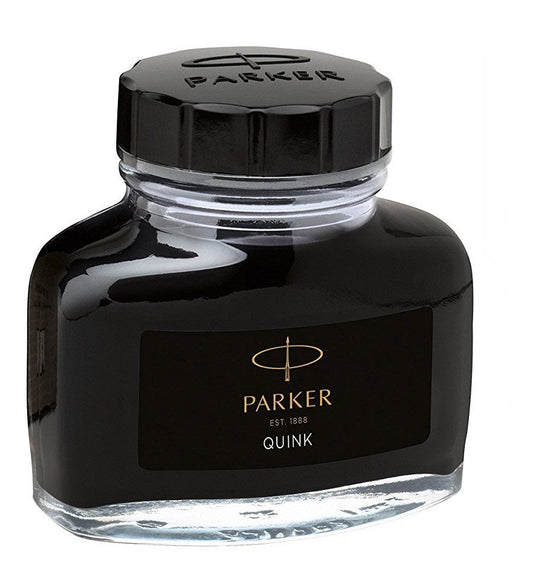 Parker Quink Bottled Refill Ink for Fountain Pens 57ml Black - 1950375