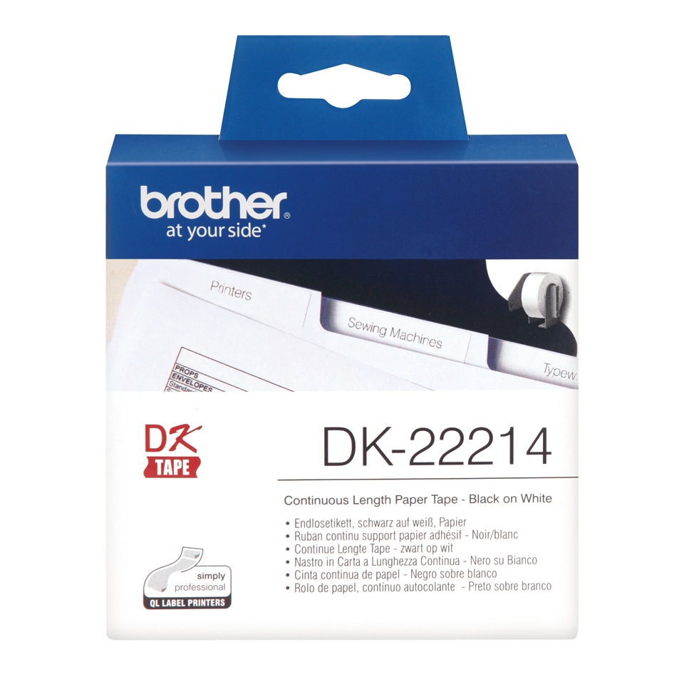 Brother Continuous Paper Roll 12mm x 30m - DK22214