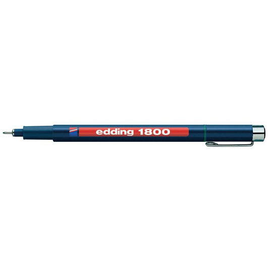 edding 1800 Profipen Fineliner Pen 0.50mm Line Black (Pack 10) - 4-180005001