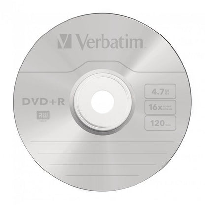 Verbatim DVD+R 16x Speed Spindle 4.7GB (Pack of 100) 43551