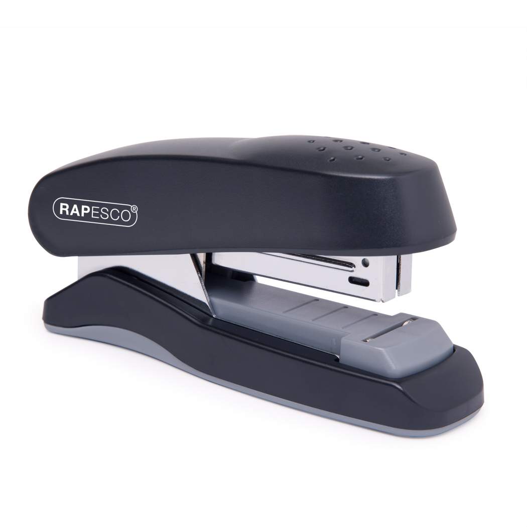 Rapesco Flat Clinch Half Strip Stapler 25 Sheet Black - 1064 - UK BUSINESS SUPPLIES