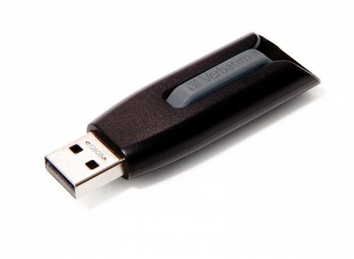 Verbatim Store N Go V3 USB 3.0 Flash Drive 128Gb Black 49189