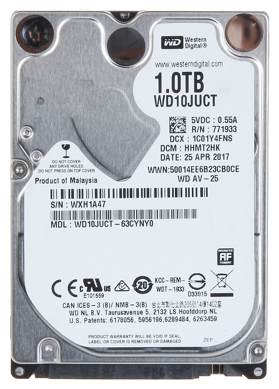 Western Digital AV 25 Mobile 1TB 2.5 Inch SATA 3Gbs 5400 RPM Internal Hard Drive