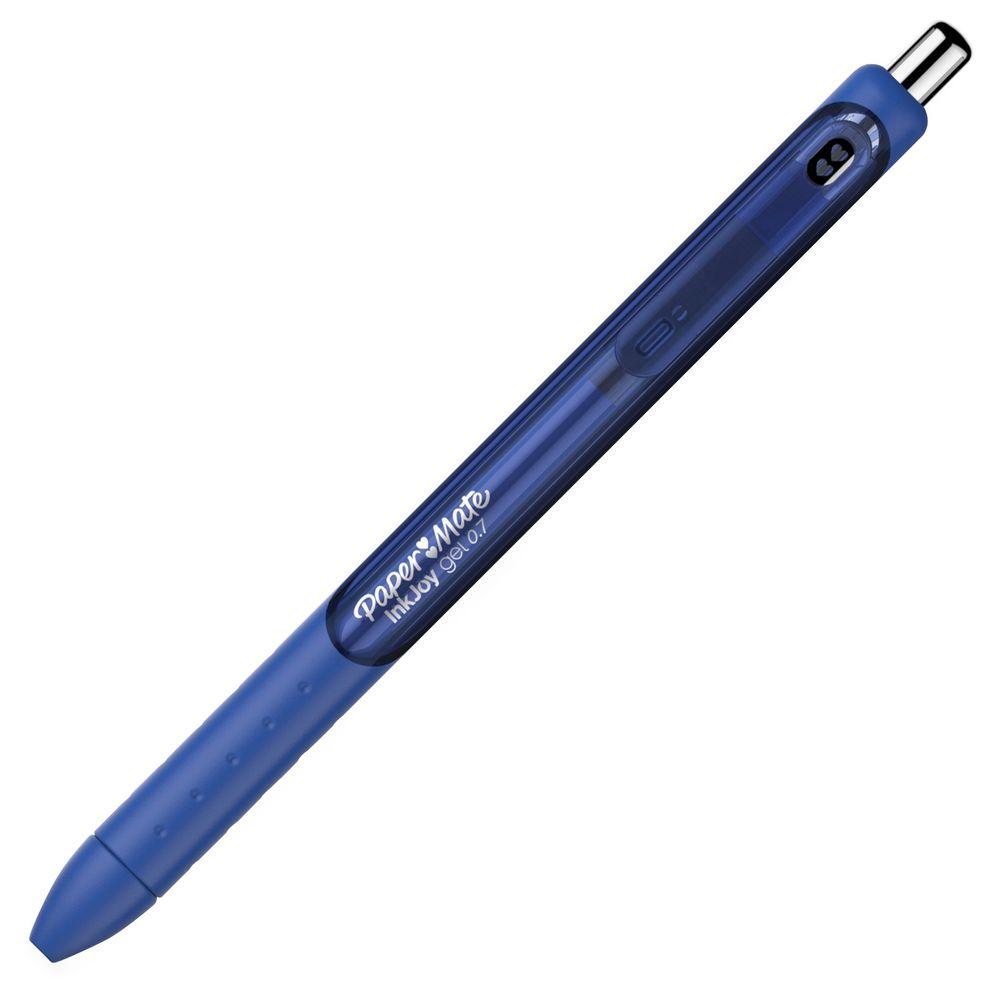 Paper Mate InkJoy Gel Rollerball Pen 1.0mm Tip 0.7mm Line Blue (Pack 12) - 1957054