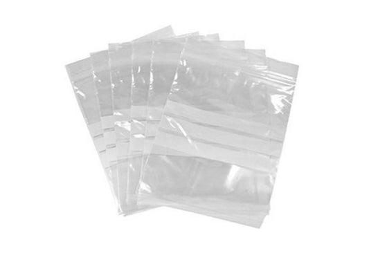 ValueX Grip Bags Write On 40mu 88x114mm Clear (Pack 1000) - 590123