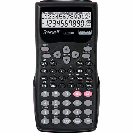 Rebell RE-SC2040 BX 12 Digit Scientific Calculator Black RE-SC2040 BX