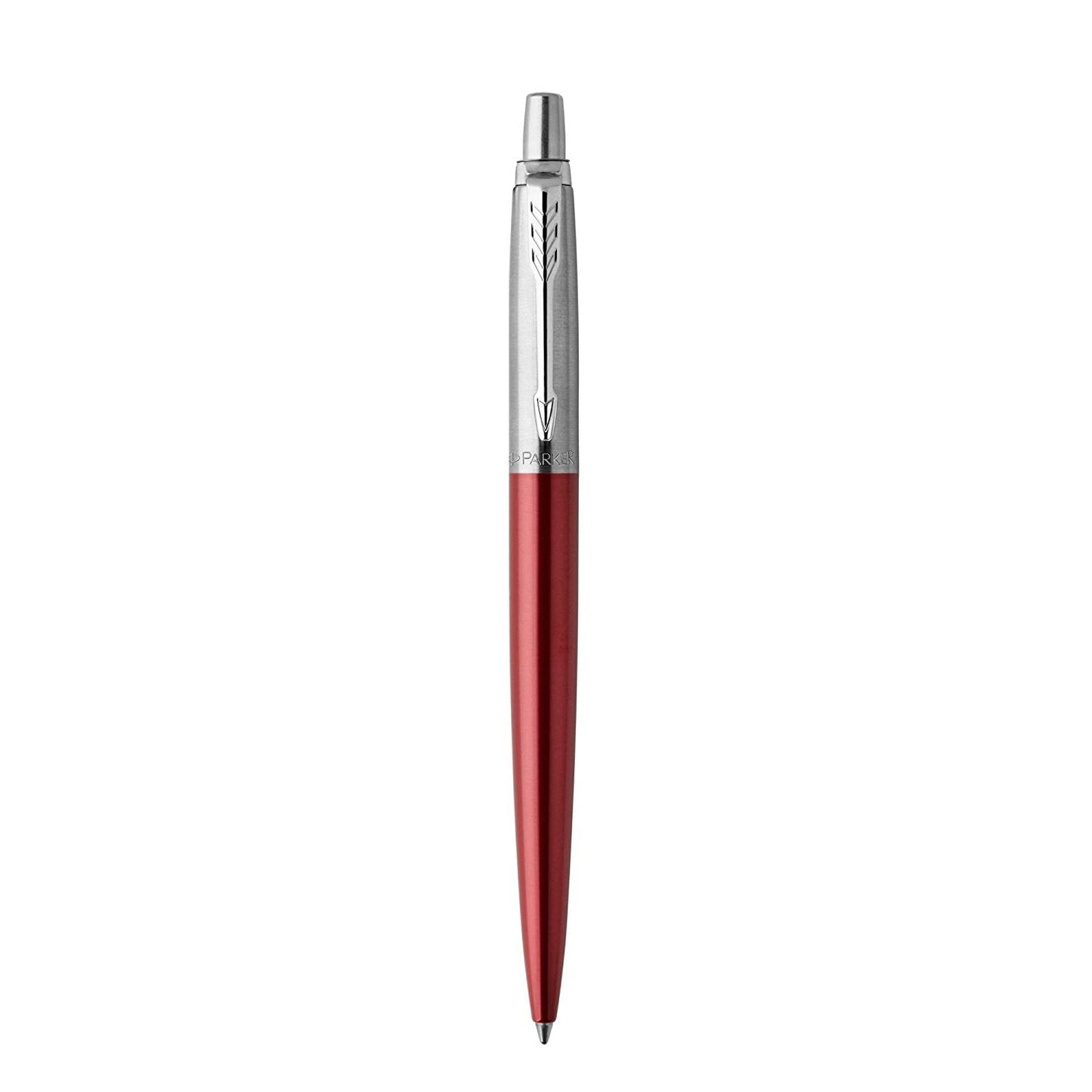 Parker Jotter Ballpoint Pen Red/Chrome Barrel Blue ink - 1953241